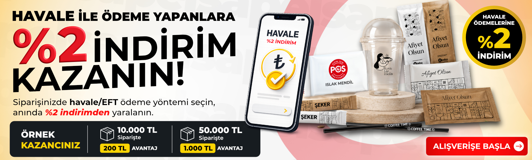 %2 indirim