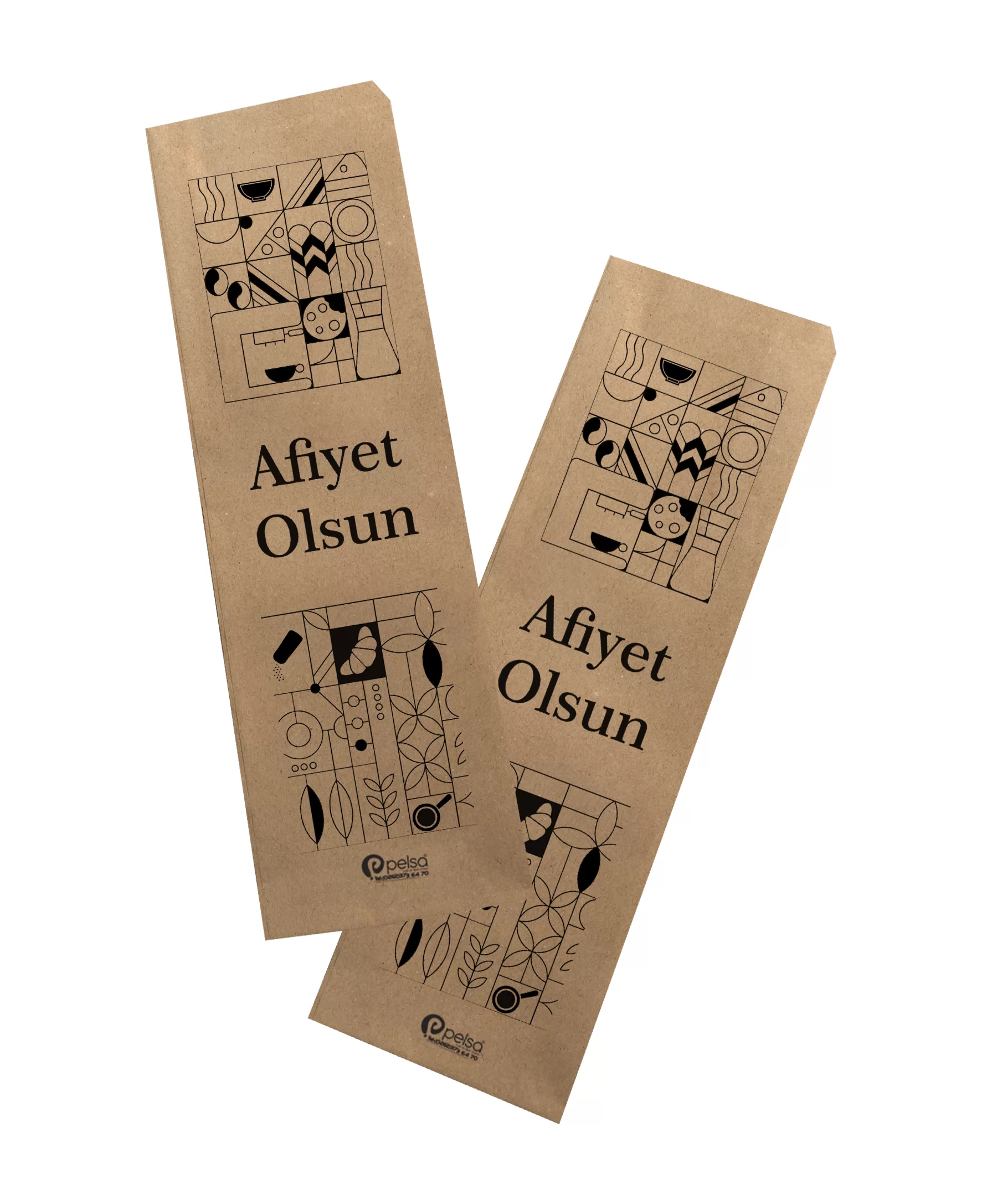 HAZIR BASKILI ÇATAL-BIÇAK KILIFI 1